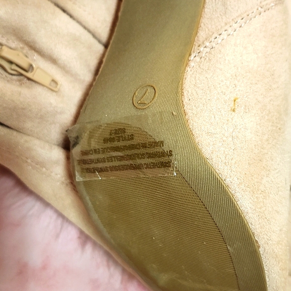 Brand New FASHION OPEN TOE FAUX SUEDE THIGH-HI BOOTS-7 *NOTE* - Picture 6 of 7